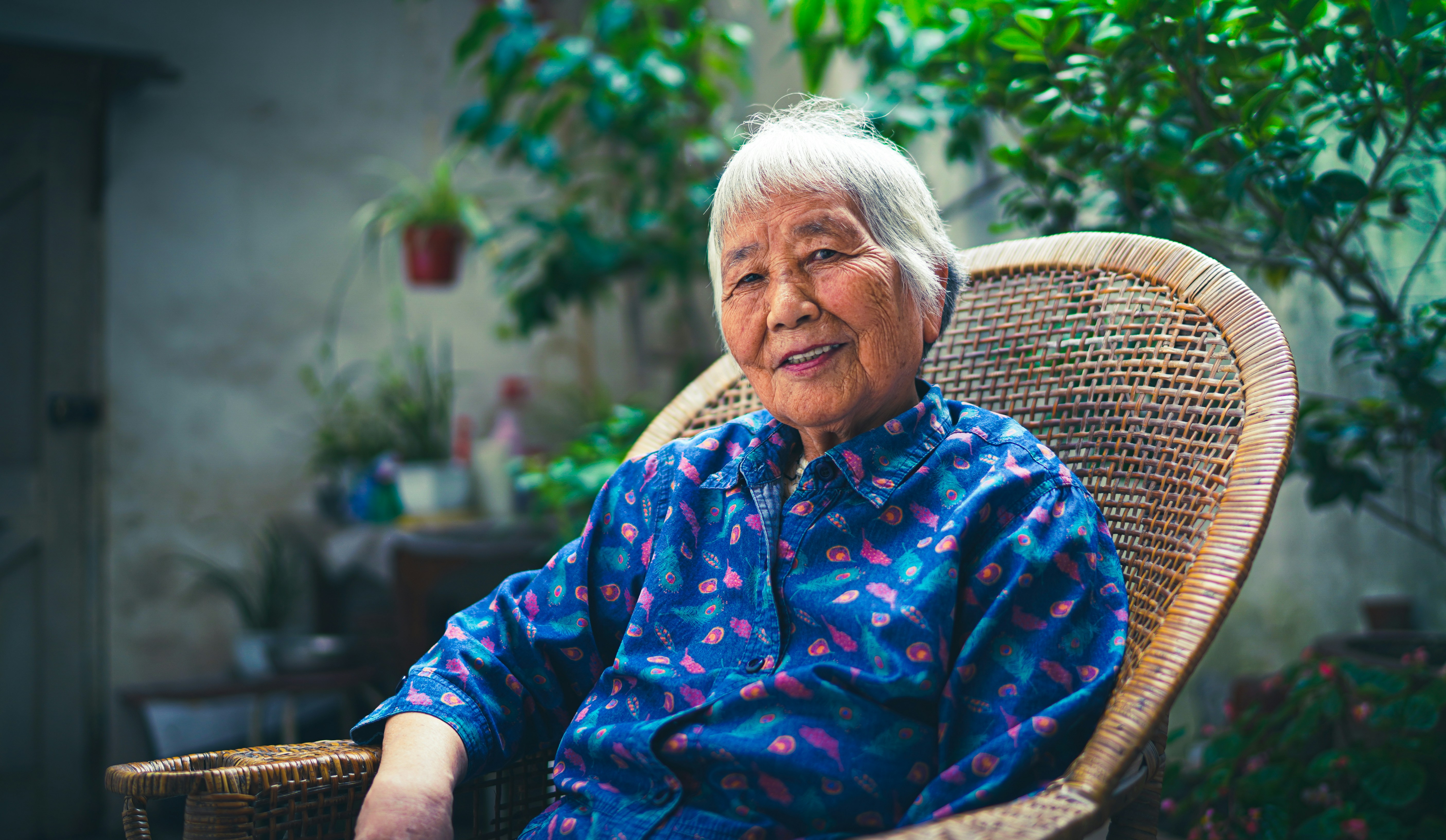 Elderly person at home